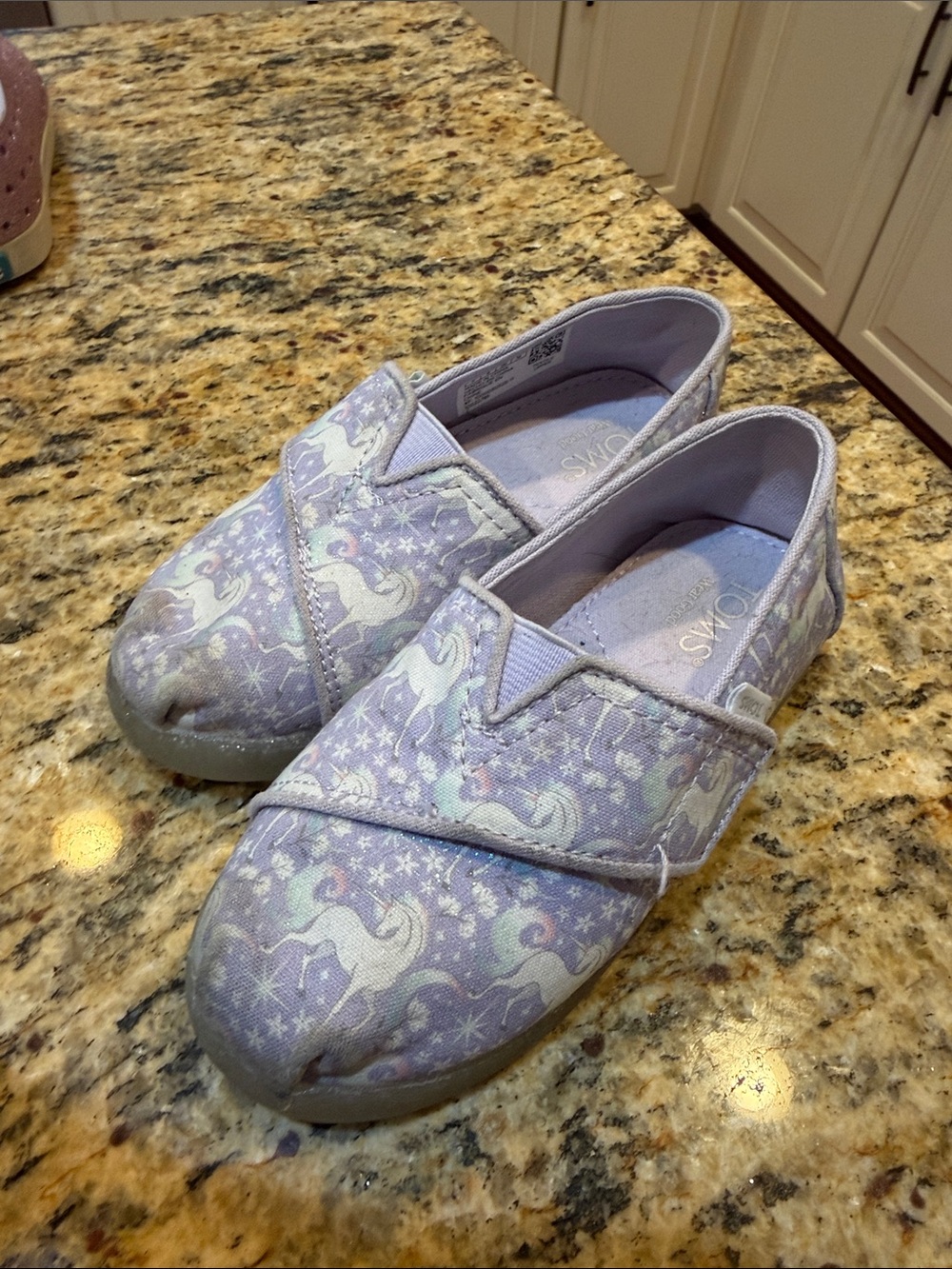 Toms Kids Unicorn Slip-On Sneakers Size 9